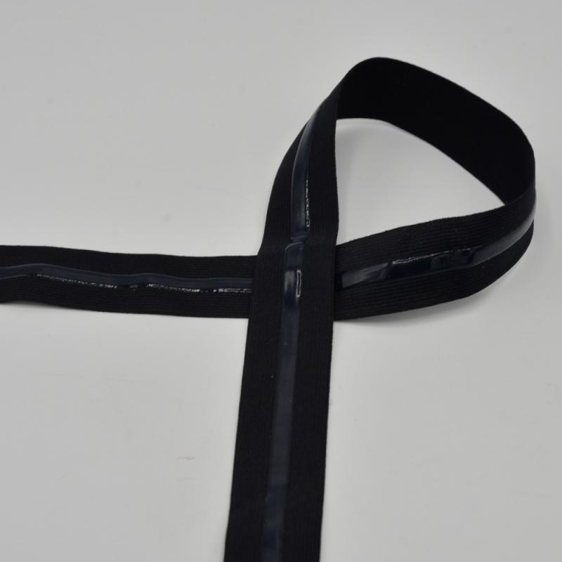 Gummiband Anti Slip schwarz 2.5cm breit