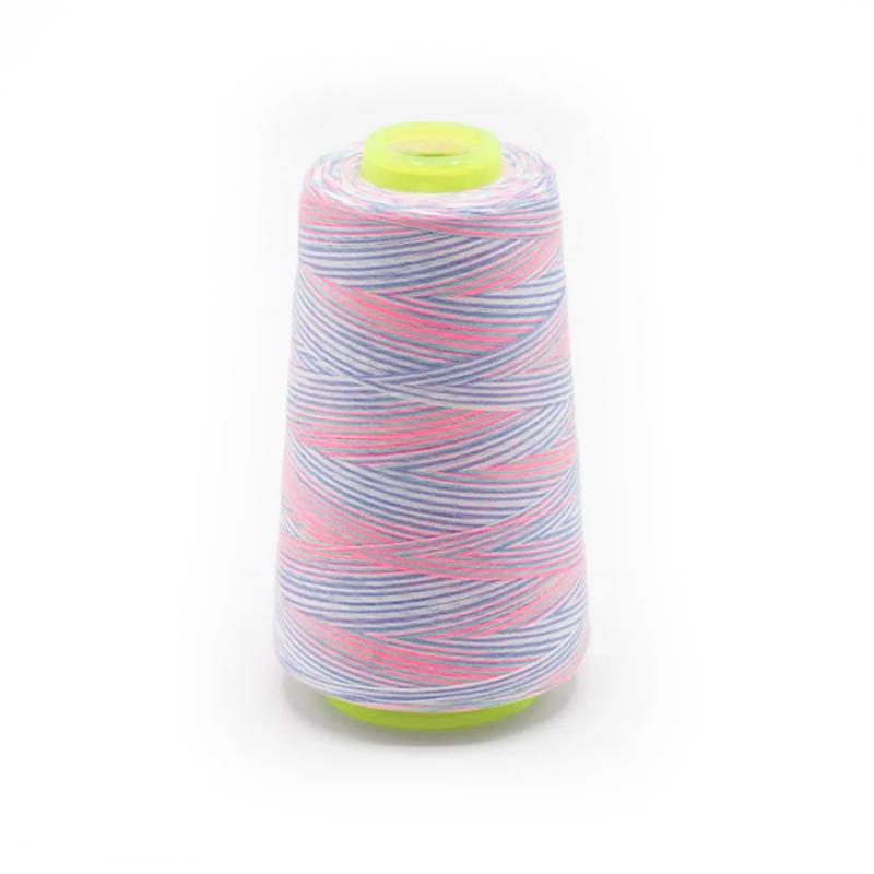 Overlock Garn multicolor flieder türkis