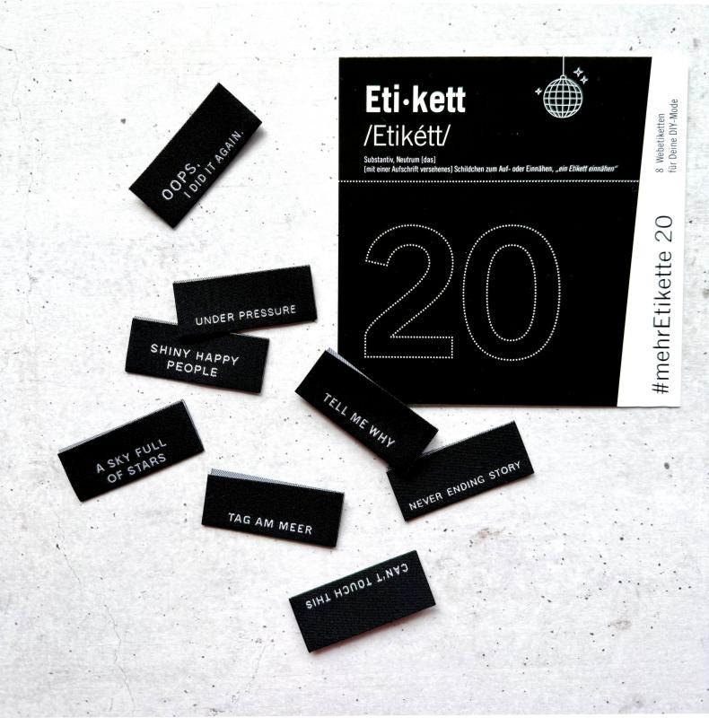 Webetiketten Set #mehretikette 20. Edition