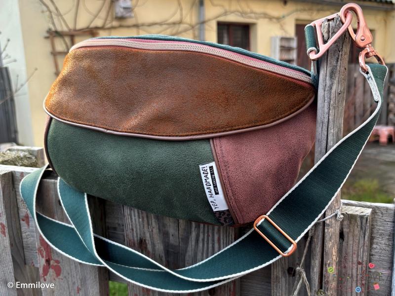 Kunstleder Suede cognac/ braun