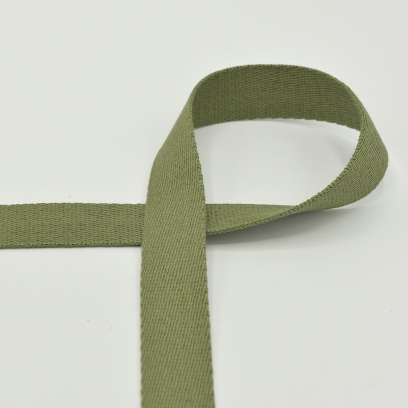 Gurtband 25 mm khaki soft touch