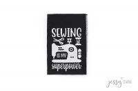 Weblabel "sewing is my superpower"