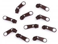 Schieber Zipper für 3mm RV endlos 304 dunkelbraun
