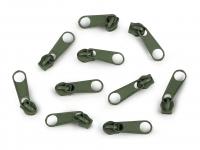 Schieber Zipper für 3mm RV endlos 263 khaki