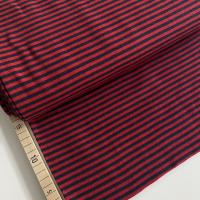 Schlauchbündchen Ringel Rot Blau