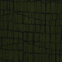 French Terry / Sommersweat grün mit schwarzem Muster