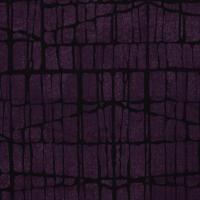 French Terry / Sommersweat aubergine mit schwarzem Muster