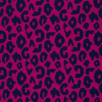Viskose Happy Leo Cherry Picking pink dunkelblau