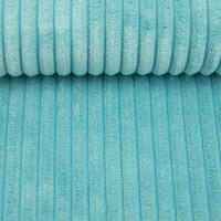Polsterstoff / Strukturstoff Wanja Breitcord Optik aqua