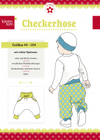 Papierschnittmuster Klimperklein Checkerhose