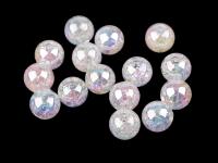 Perlenset Aurea Borealis transparent 13mm (2 Stück)