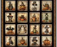 Baumwolle/ Webware Panel 0,9 x 1,1m Jeeper Creepers Halloween