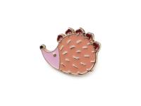 Pin / Anstecker "Igel rosa"