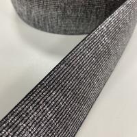 Gummiband schwarz Glitzer 4cm