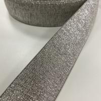 Gummiband beige Glitzer 4cm
