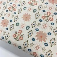 Popeline/ Webware Ethno mit Blumen