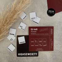 Webetiketten Set #mehretikette 4. Edition bordeaux