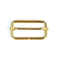 Schieber / Leiterschnalle 40 mm gold
