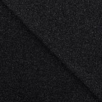 Glitzer Bündchen schwarz / silber