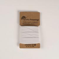 elastisches Schrägband - Jersey- 40/20 mm 3m weiß