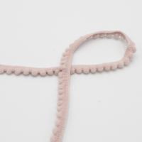 Bommelborte 6mm puder / zart rosa