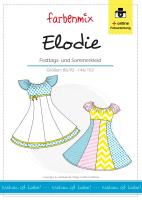 Papierschnittmuster Farbenmix Festkleid Elodie