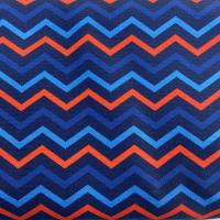 Canvas ZickZack blau rot
